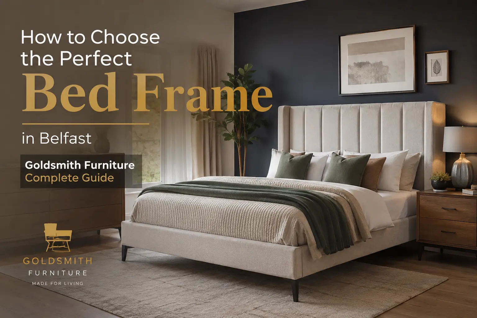 Modern bed from our Bed Range with a contemporary design and premium finish.