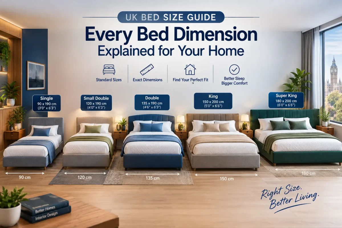 Bed dimensions UK size guide